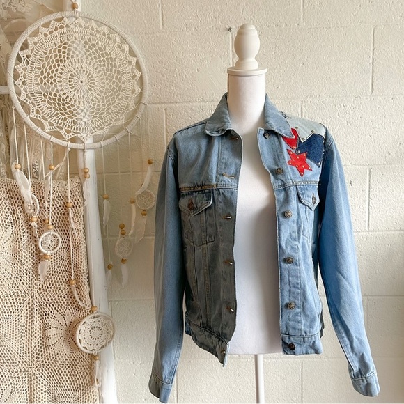 NWT Free People X Understated Leather Lone Star Denim Jacket - Picture 6 of 14